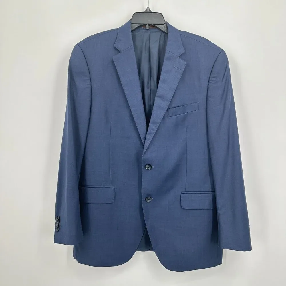 Peter Millar Blazer Jacket Mens‎ 42 Blue Single Breasted Business Casual FLAWS